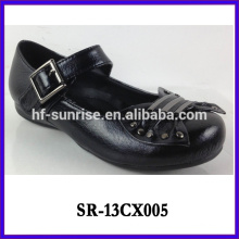 Nouvelles chaussures en cuir garçons en cuir garçons chaussures école en cuir noir chaussures école noire